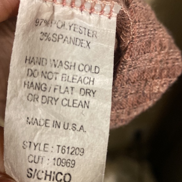 Oddy ribbed long sleeve with tie sleeves size small - Picture 4 of 5